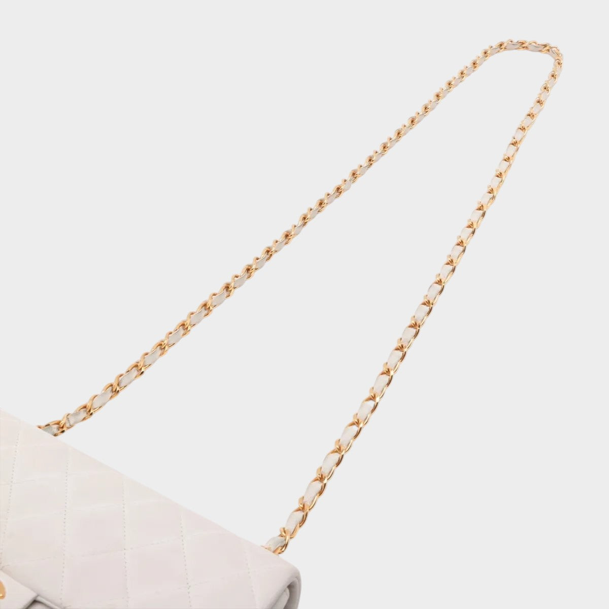 Chanel Matelassé lambskin leather chain shoulder bag, crossbody bag, genuine leather,
