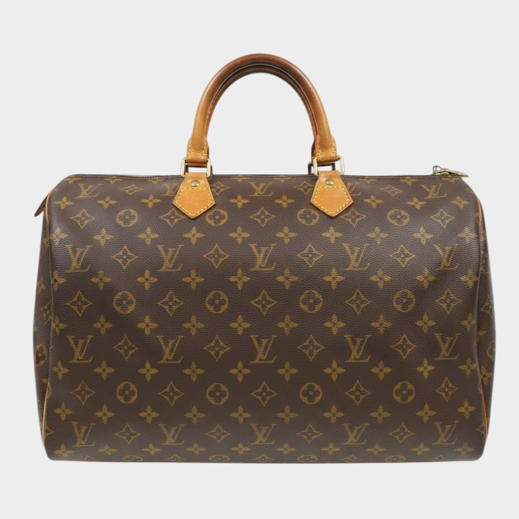Louis Vuitton Speedy 40 Handbag, Monogram Brown Boston Bag M41522 161357