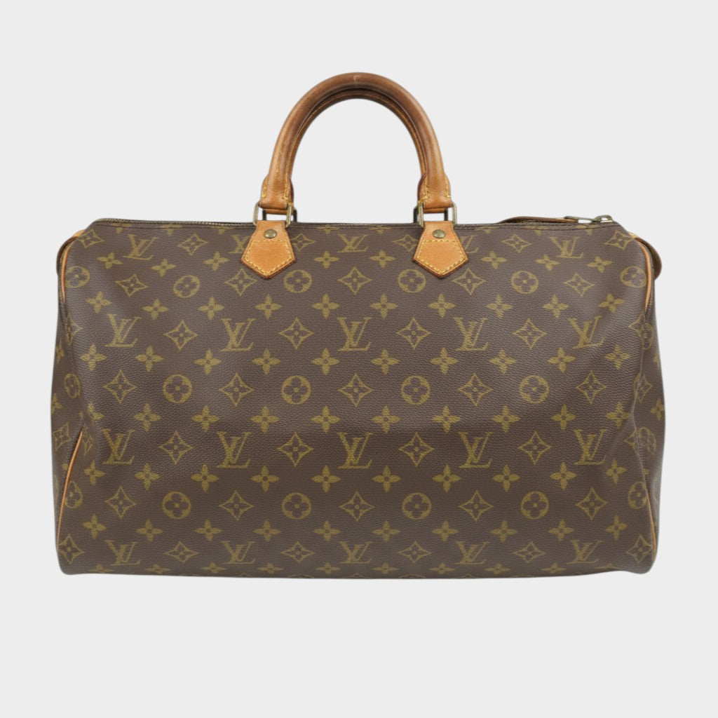 Louis Vuitton M41522 Speedy 40 Handbag Monogram Brown 160846