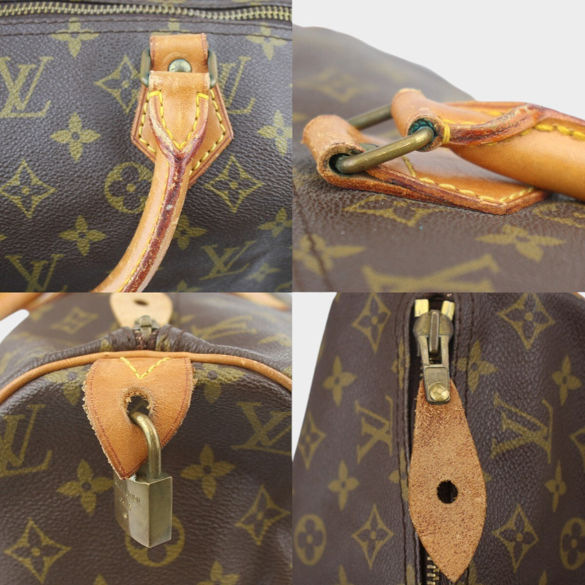 Louis Vuitton M41522 Speedy 40 Handbag Monogram Brown 160846