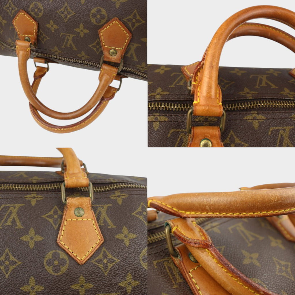 Louis Vuitton M41522 Speedy 40 Handbag Monogram Brown 160846