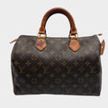 Excellent condition Louis Vuitton Monogram handbag, Speedy 30 mini Boston bag, brown.