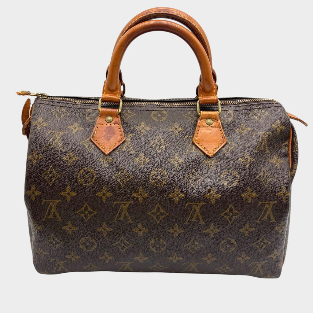 Excellent condition Louis Vuitton Monogram handbag, Speedy 30 mini Boston bag, brown.