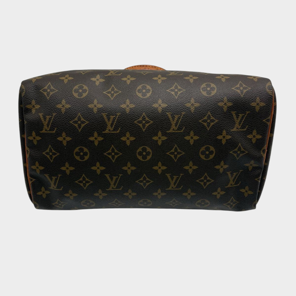 Excellent condition Louis Vuitton Monogram handbag, Speedy 30 mini Boston bag, brown.