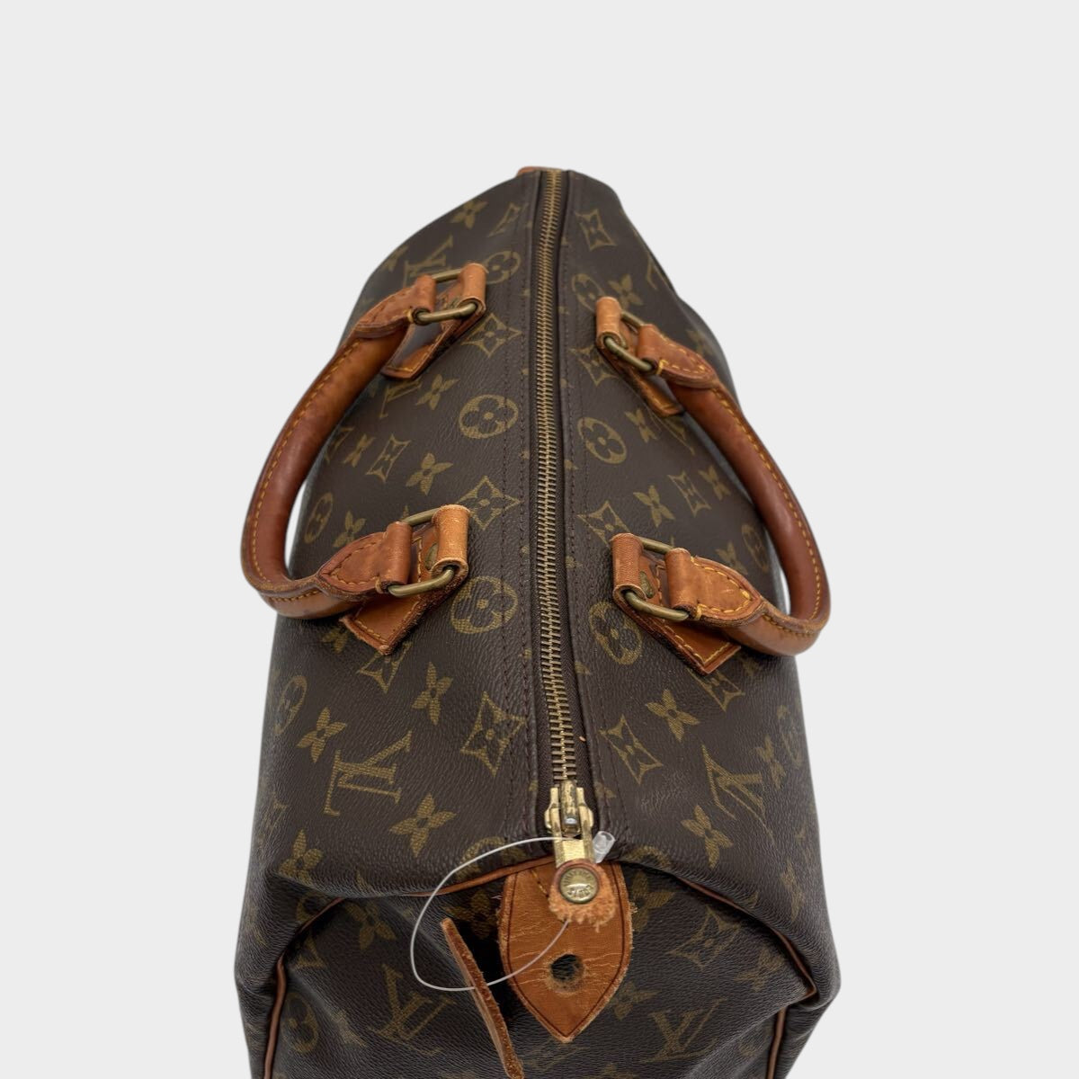 Excellent condition Louis Vuitton Monogram handbag, Speedy 30 mini Boston bag, brown.