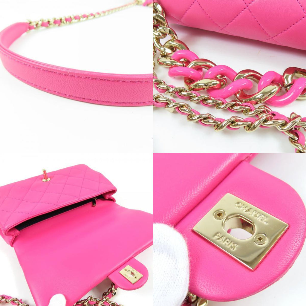 Chanel Excellent Condition Coco Mark Matelassé 2-Way Thick Chain Shoulder Bag Shoulder Bag