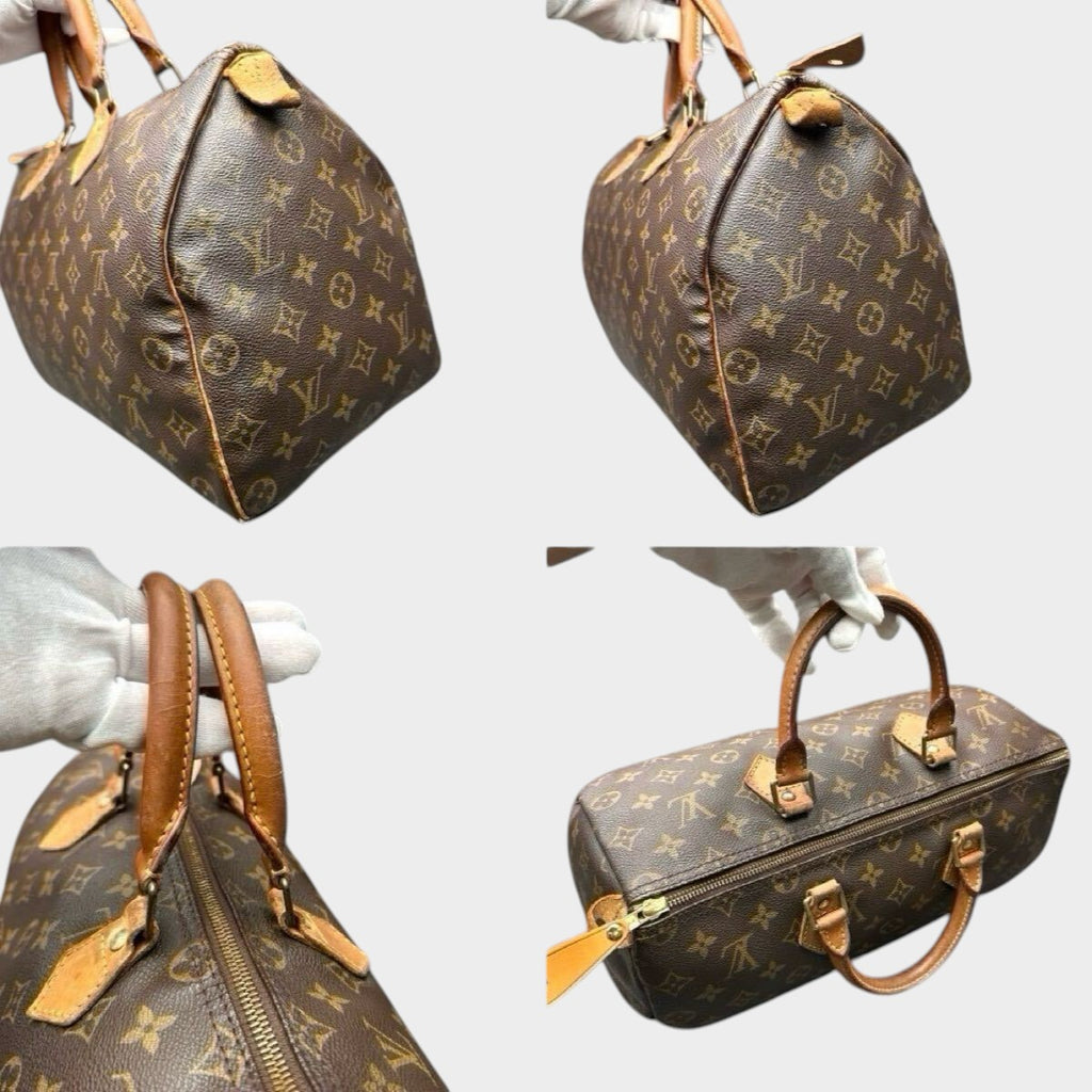 LOUIS VUITTON Monogram Speedy 35 M41524 Handbag Shoulder Bag Serial SP1902