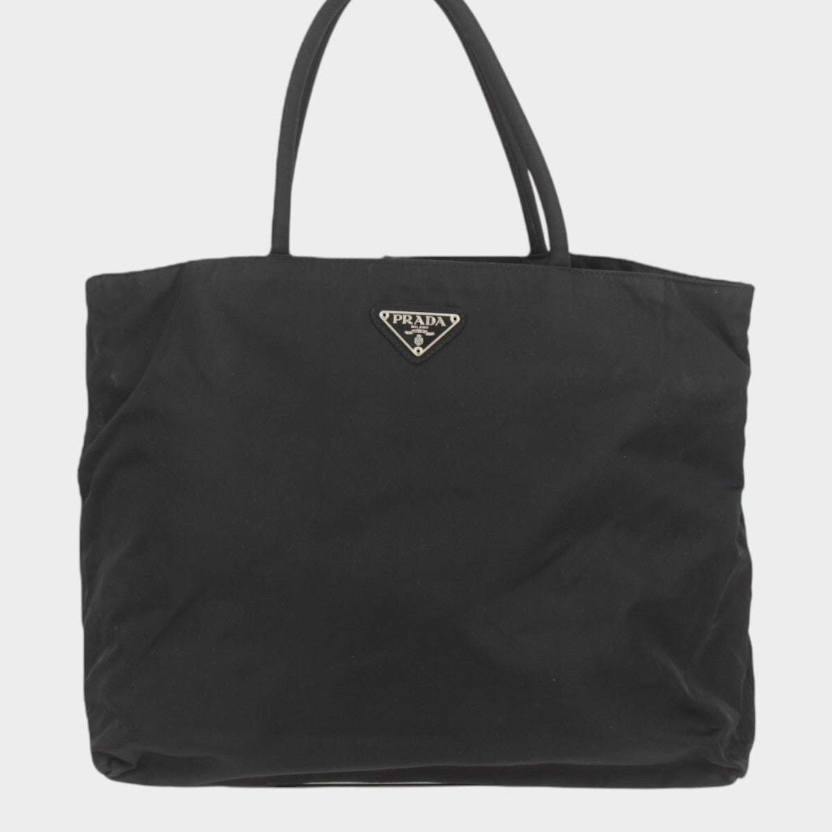 Prada Handbag Mini Bag Black Triangle Logo Plate Nylon