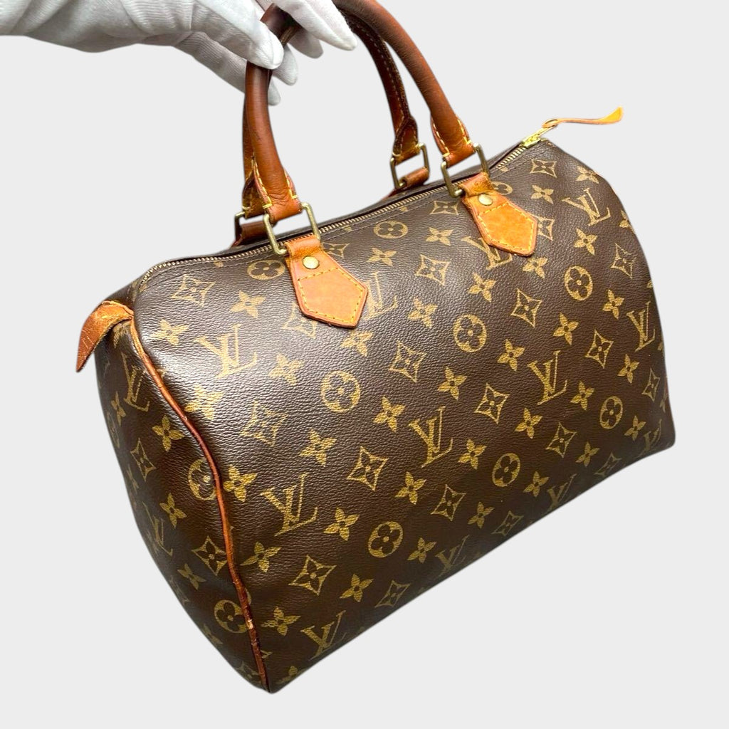 LOUIS VUITTON Monogram Speedy 30 M41526 Handbag Serial TH1087