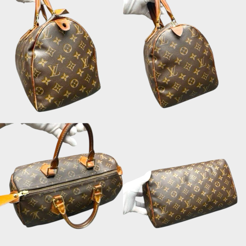 LOUIS VUITTON Monogram Speedy 30 M41526 Handbag Serial TH1087