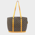 LOUIS VUITTON Monogram Babylon Tote Bag M51102 Brown (Slightly scratched and stained)