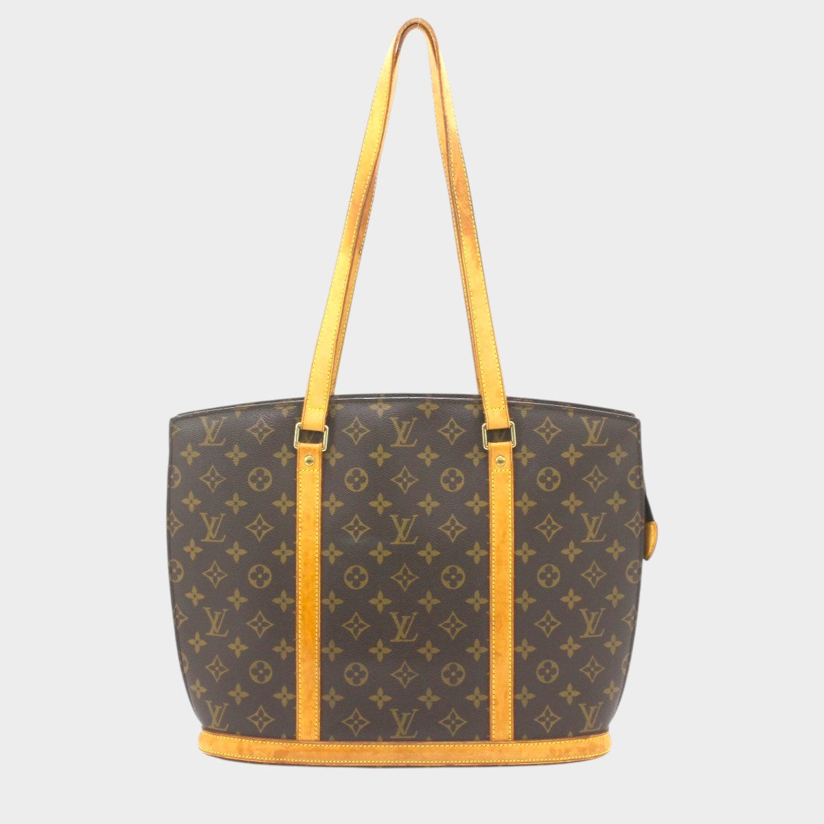 LOUIS VUITTON Monogram Babylon Tote Bag M51102 Brown (Slightly scratched and stained)