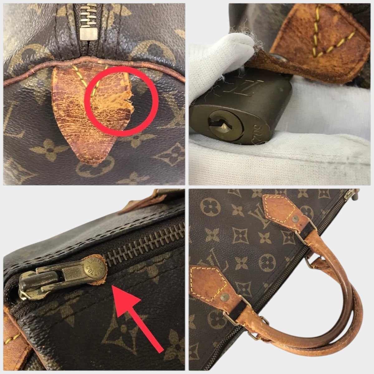 Louis Vuitton Monogram Speedy 30 Handbag M41526 Tasche