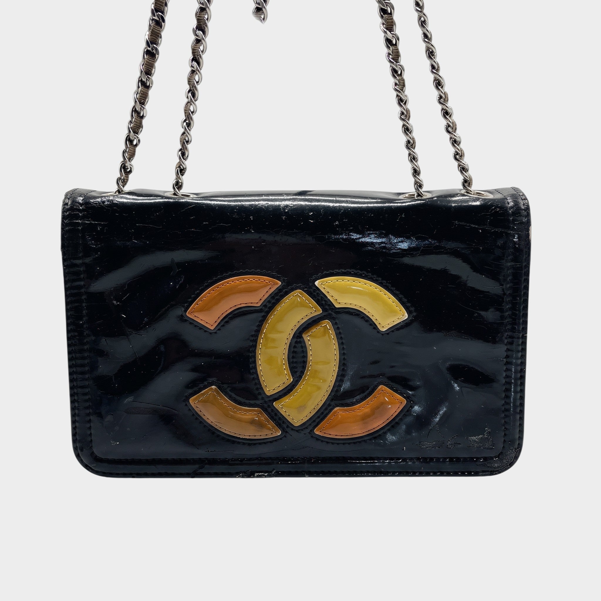 CHANEL Lipstick Coco Mark Enamel Double Chain Tasche Bag, Serie