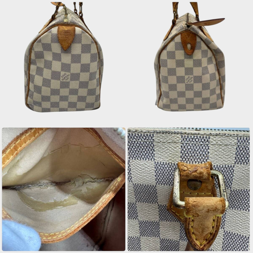 Louis Vuitton Damier Azur Speedy 25 Handtasche P3672 Tasche