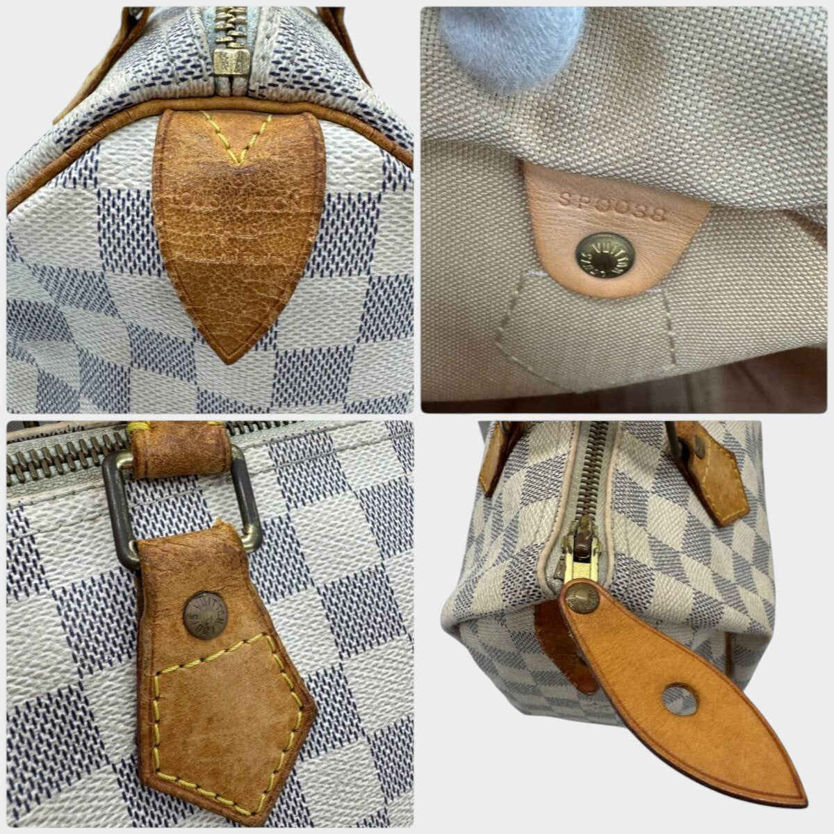 Louis Vuitton Damier Azur Speedy 25 Handtasche P3672 Tasche
