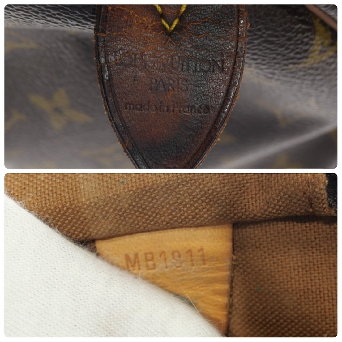 LOUIS VUITTON Speedy 35 M41524 MB1911 Monogram Tasche Bag Brown