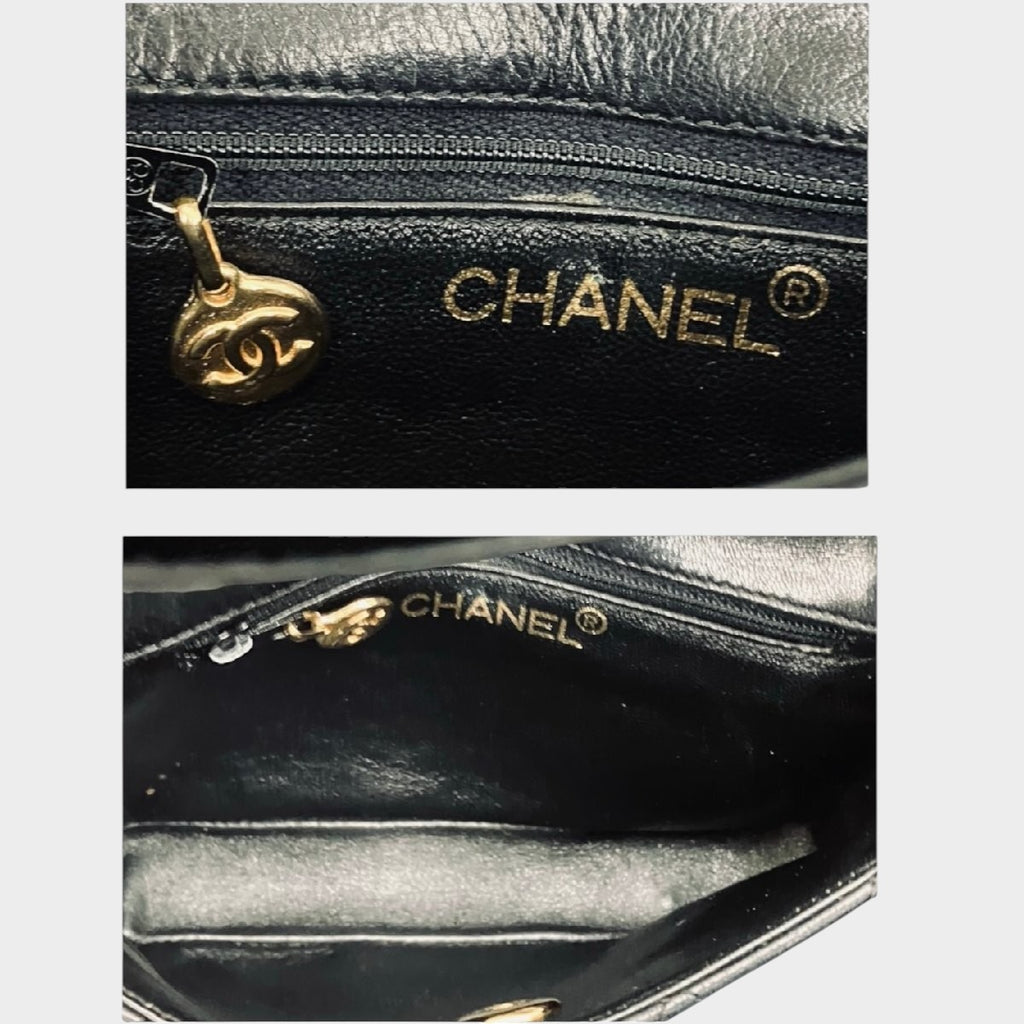 CHANEL Vintage Matelassé Waist Pouch with Reverse Coco Mark Tasche　