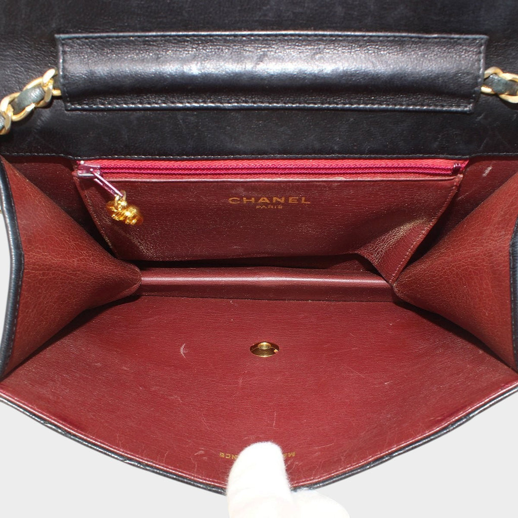Chanel Matelassé Lambskin Push-Lock Chain Shoulder Bag Tasche