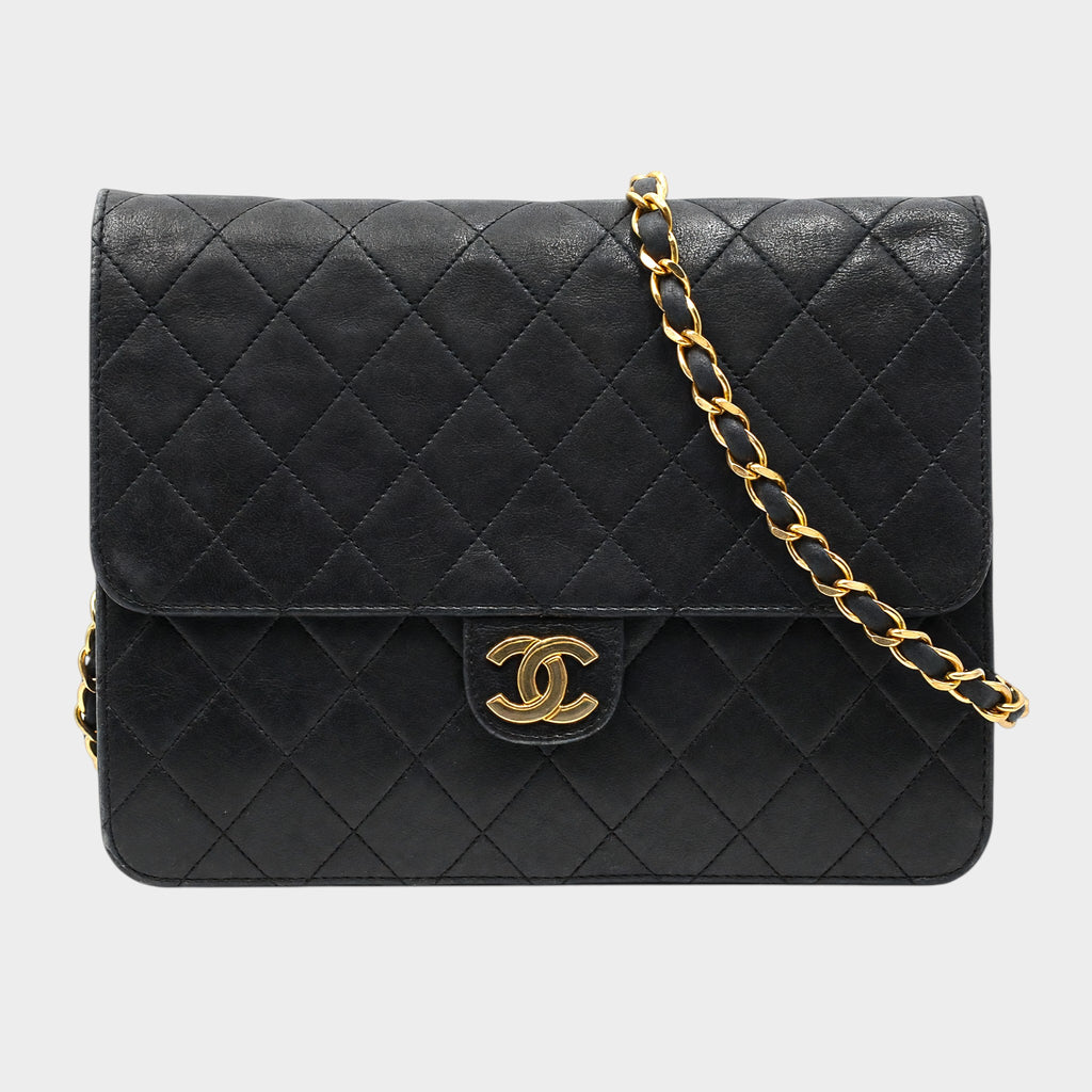 Chanel Matelassé Lambskin Push-Lock Chain Shoulder Bag Tasche