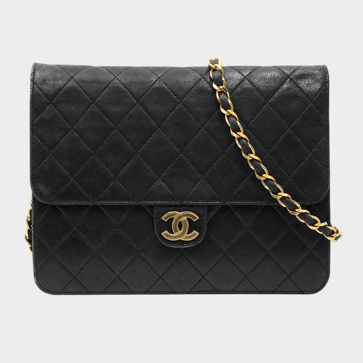 Chanel Matelassé Lambskin Push-Lock Chain Shoulder Bag Tasche