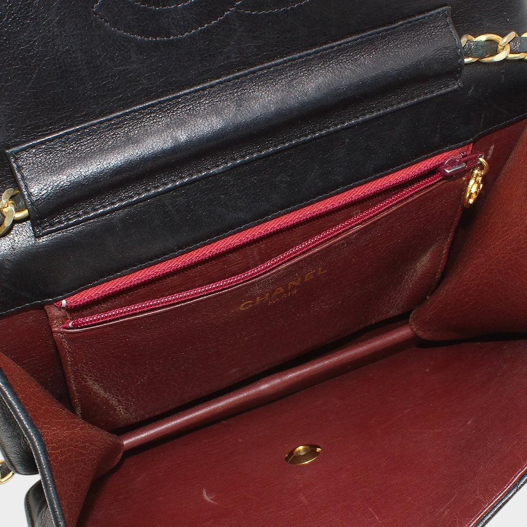 Chanel Matelassé Lambskin Push-Lock Chain Shoulder Bag Tasche