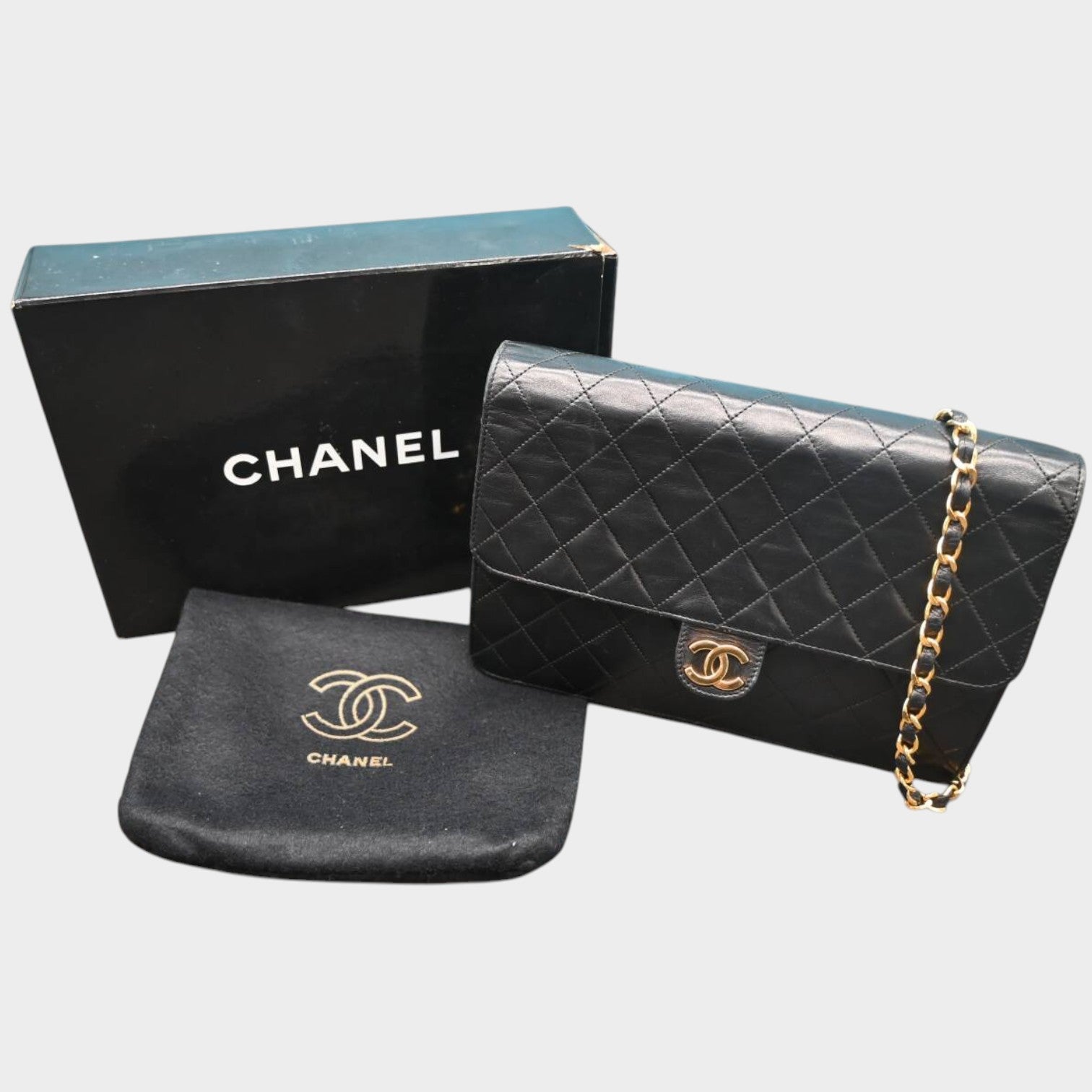 Chanel Matelassé 25 Push-Lock Chain Shoulder Bag, Tasche. Push