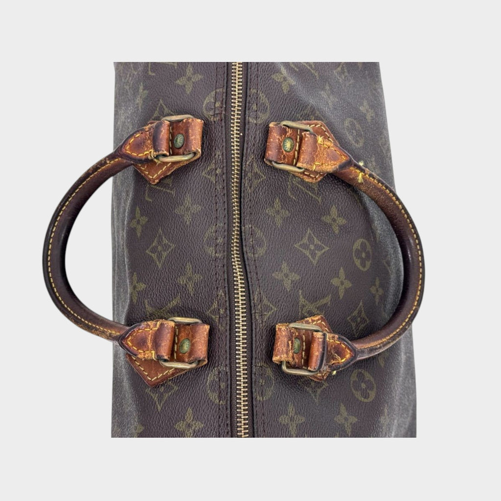 LOUIS VUITTON Monogram Speedy 35 Mini Boston Handbag M41524 (No Zipper Charm) Vintage