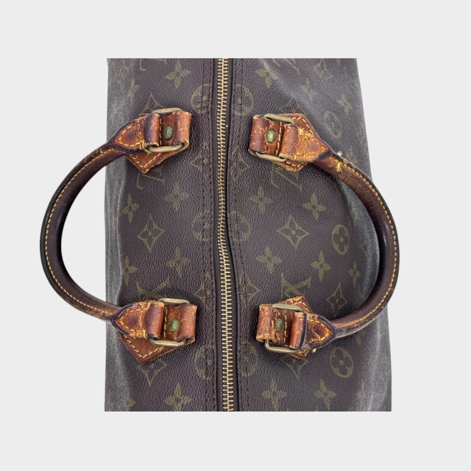LOUIS VUITTON Monogram Speedy 35 Mini Boston Handbag M41524 (No Zipper Charm) Vintage
