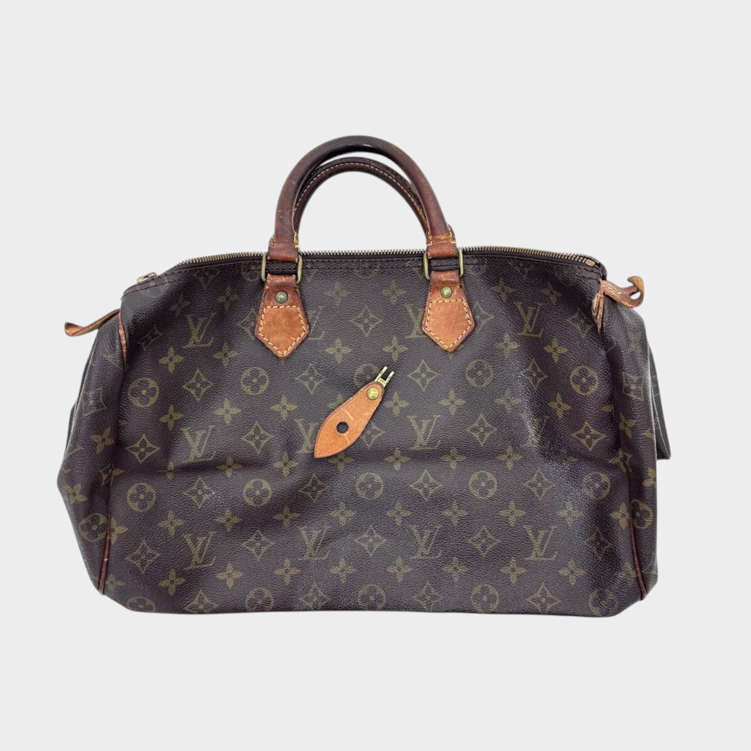 LOUIS VUITTON Monogram Speedy 35 Mini Boston Handbag M41524 (No Zipper Charm) Vintage