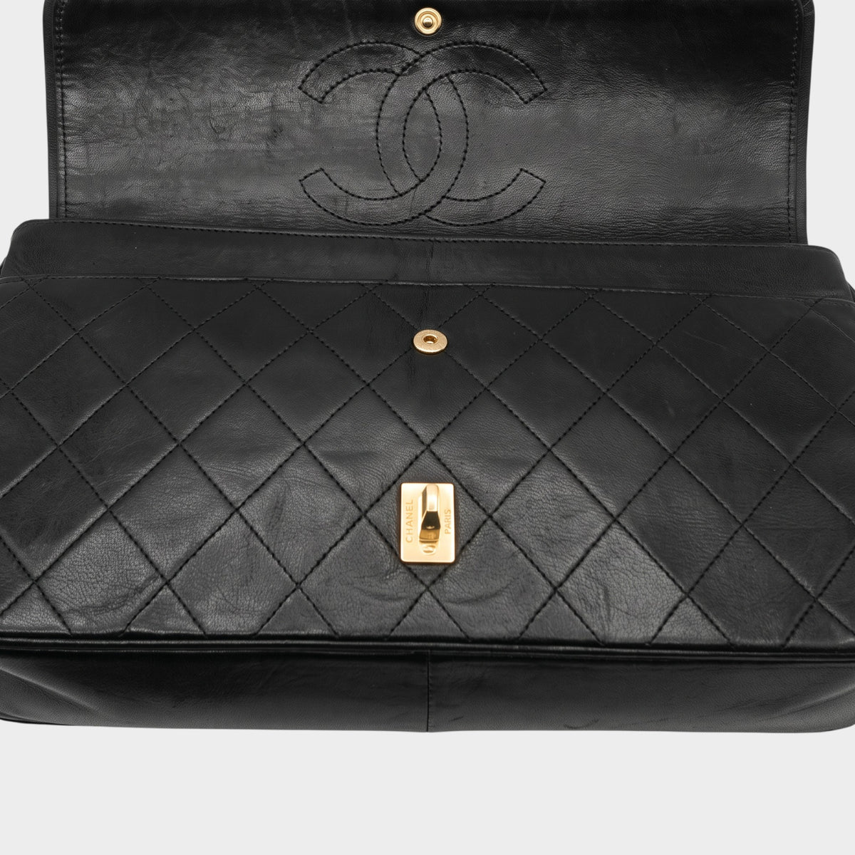 Chanel Matelassé 25 Double Flap Shoulder Bag Vintage Tasche