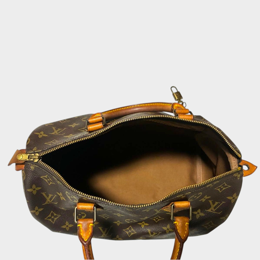 LOUIS VUITTON Monogram Speedy 30 Handbag, Made in France, Tasche