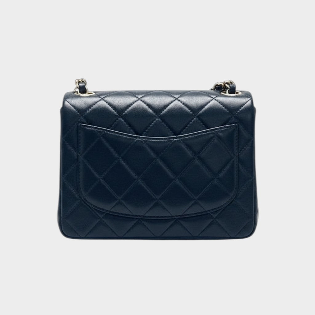 Chanel Mini Matelassé Turnlock Coco Mark Lambskin Chain Shoulder Bag