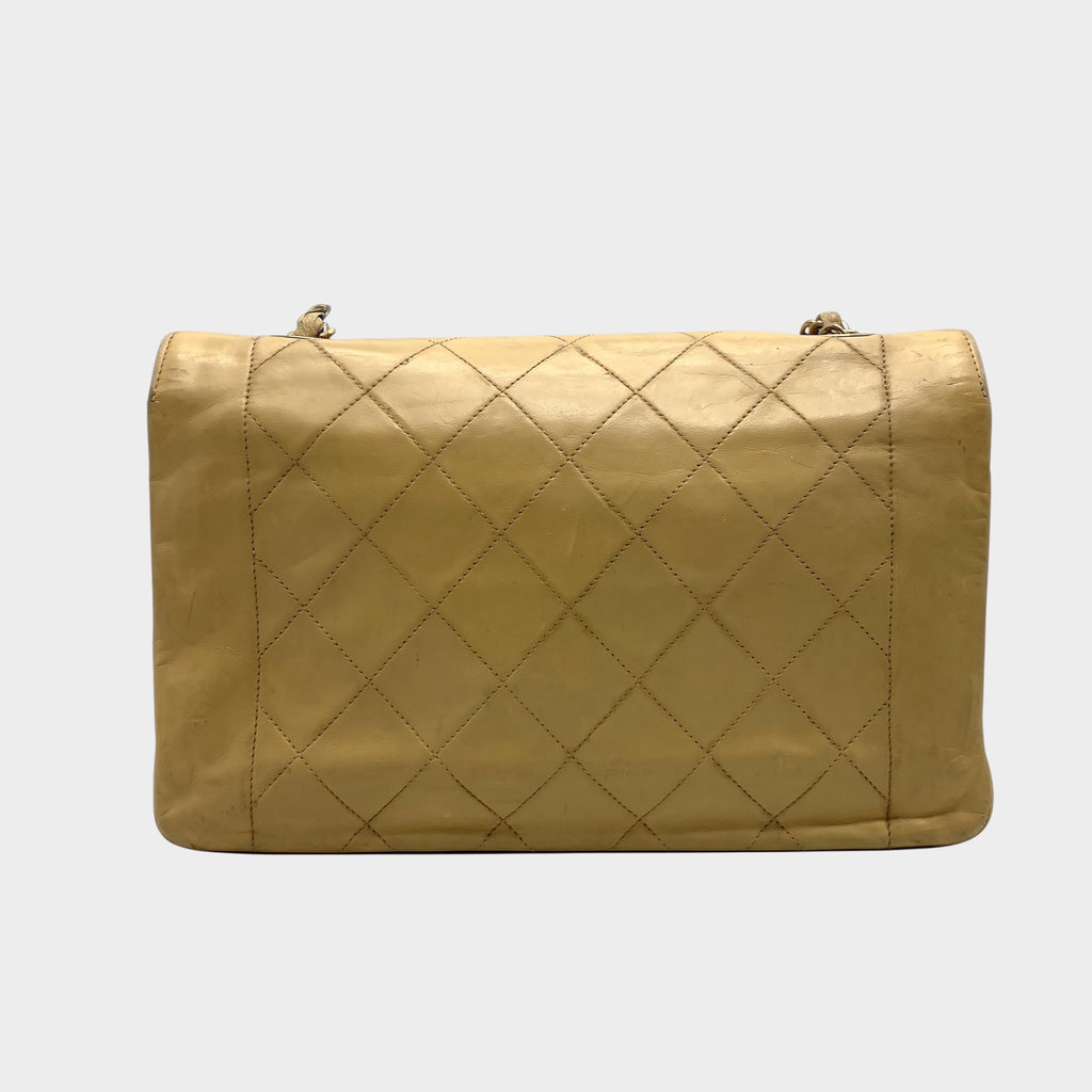 CHANEL Diana Coco Mark Matelassé Lambskin Chain Shoulder Tasche