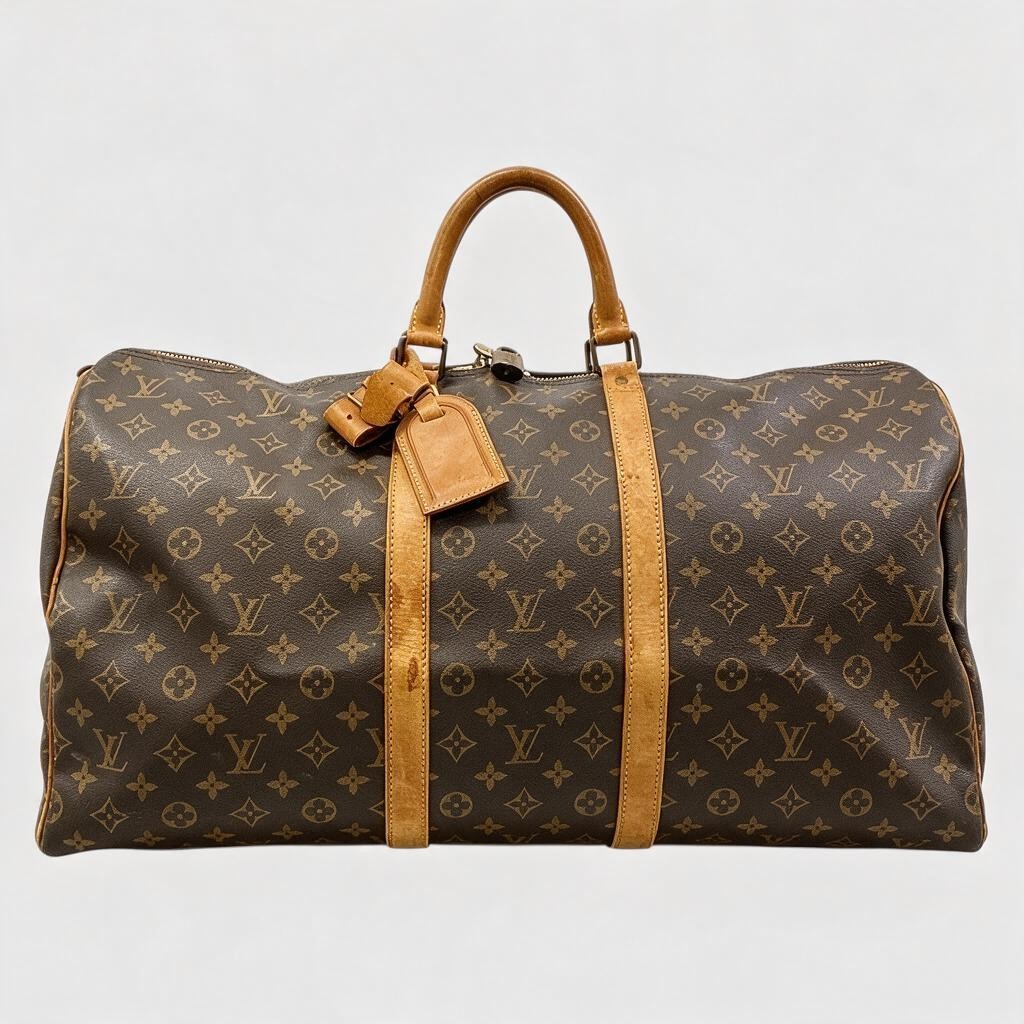 Louis Vuitton Monogram Keepall 55 Boston Bag M41424 /100 Tasche