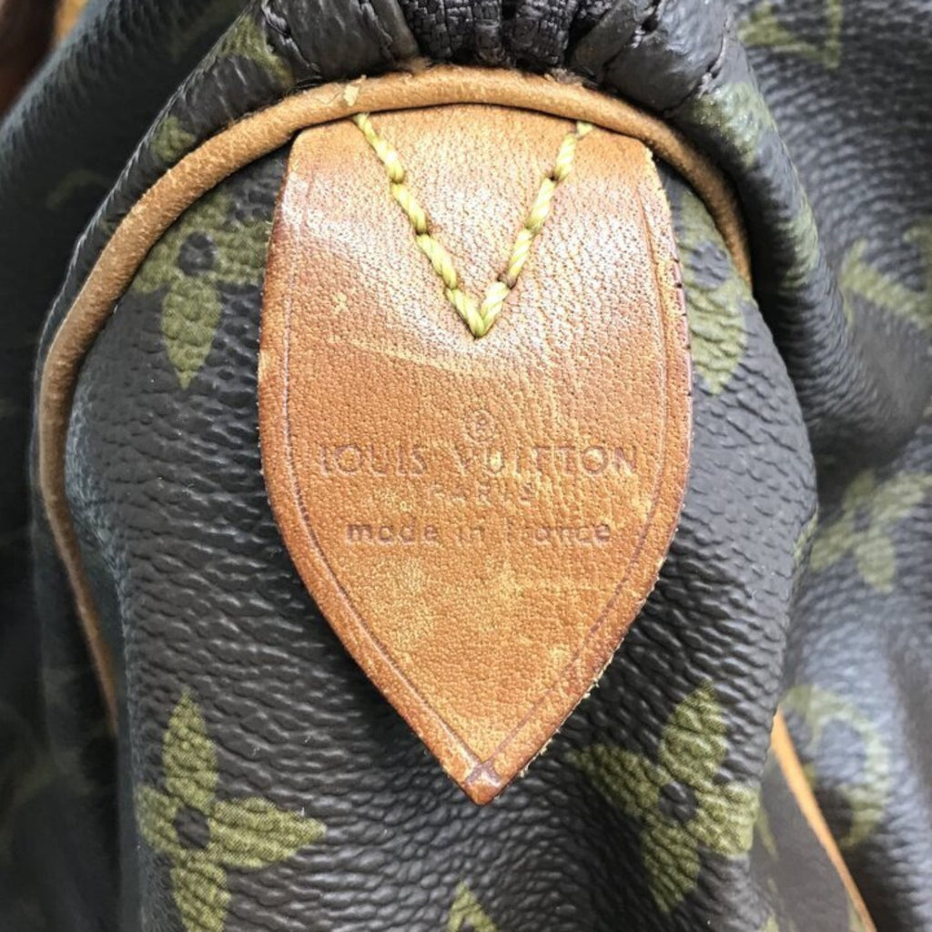 Excellent Condition LOUIS VUITTON Monogram Speedy 35 Handbag Boston Bag PVC Leather Brand Bag Women's