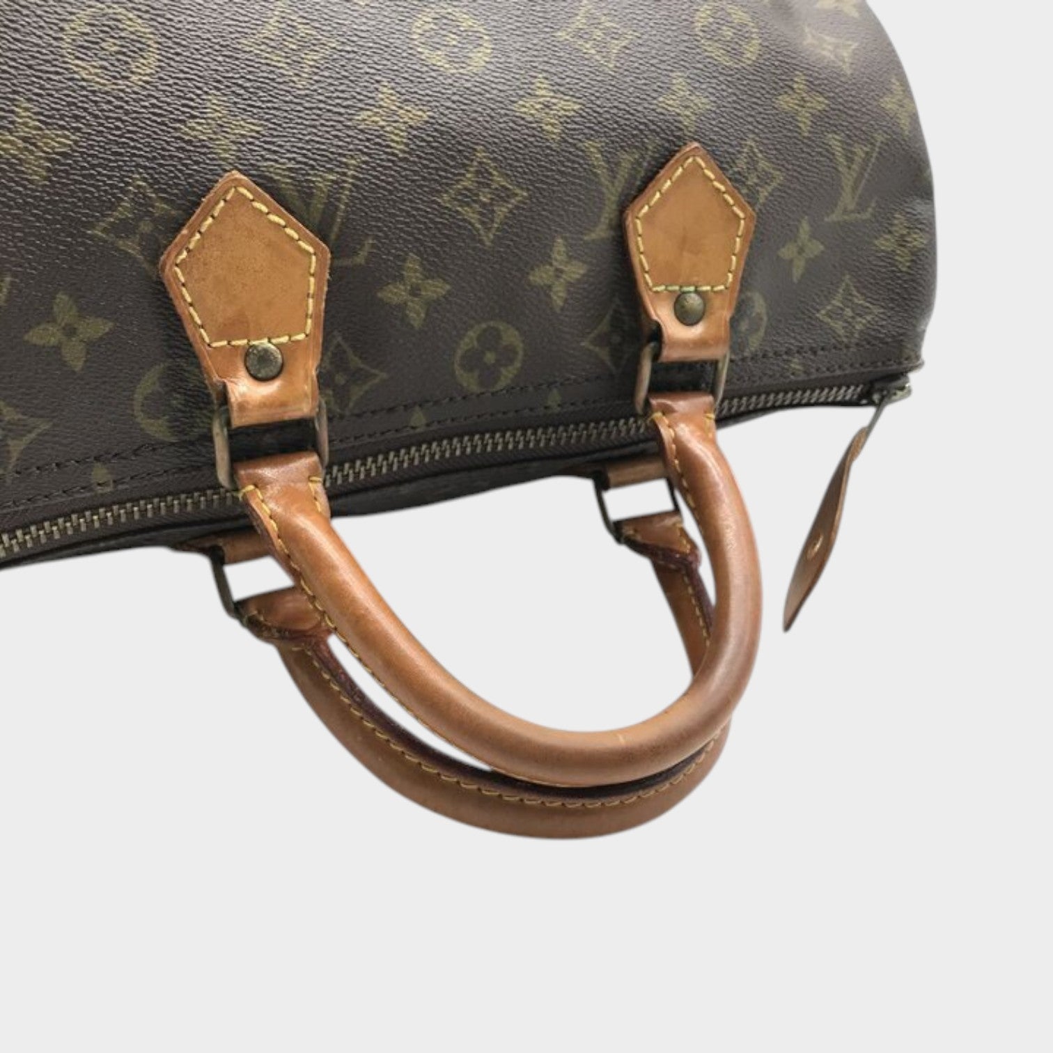 Excellent Condition LOUIS VUITTON Monogram Speedy 35 Handbag Boston Bag PVC Leather Brand Bag Women's