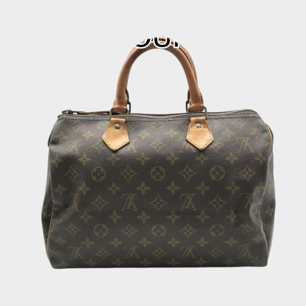 Excellent Condition LOUIS VUITTON Monogram Speedy 35 Handbag Boston Bag PVC Leather Brand Bag Women's