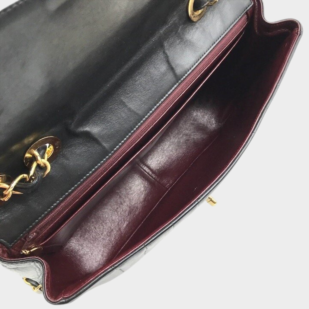 Excellent Condition CHANEL Coco Mark Mademoiselle Turnlock Leather Tasche