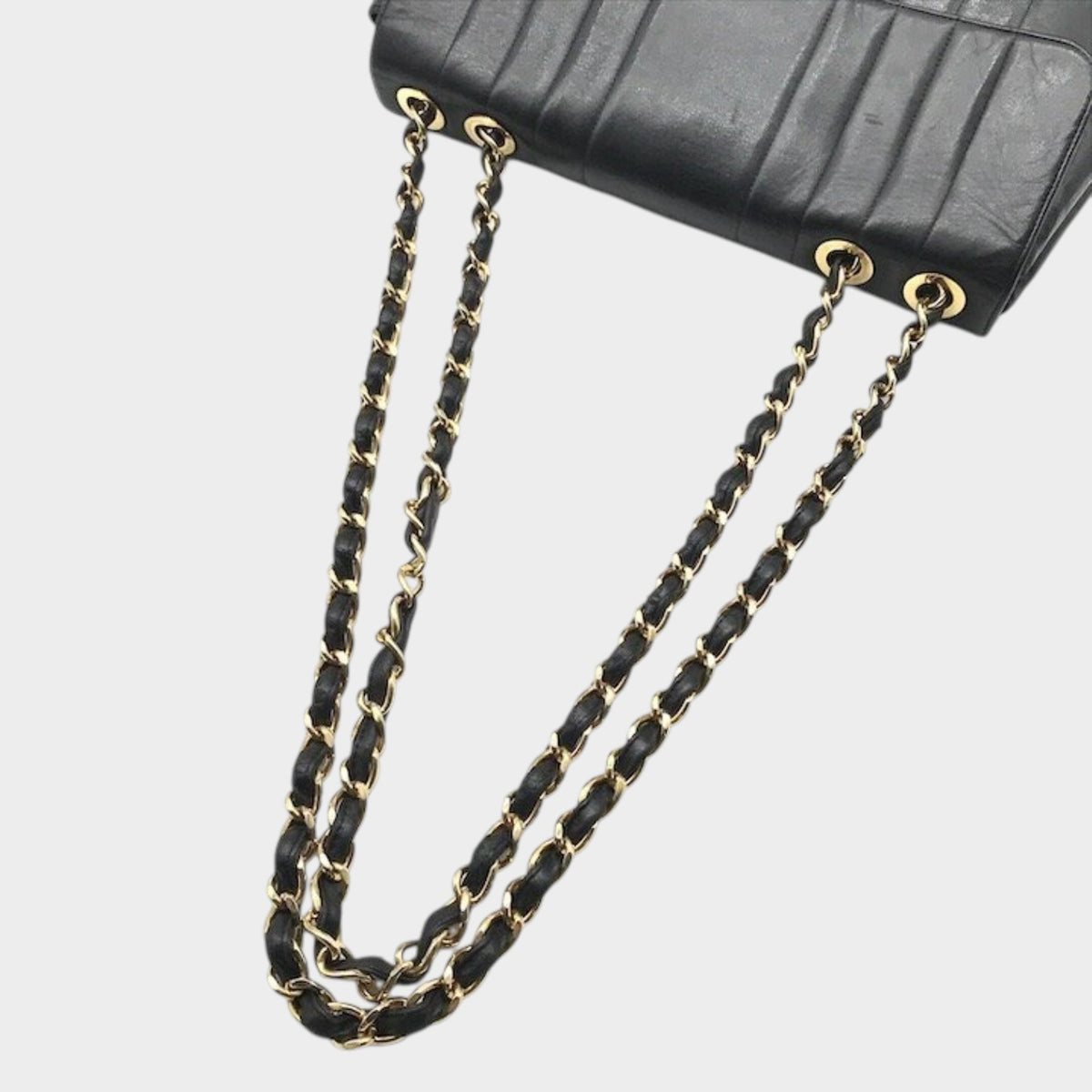 Excellent Condition CHANEL Coco Mark Mademoiselle Turnlock Leather Tasche