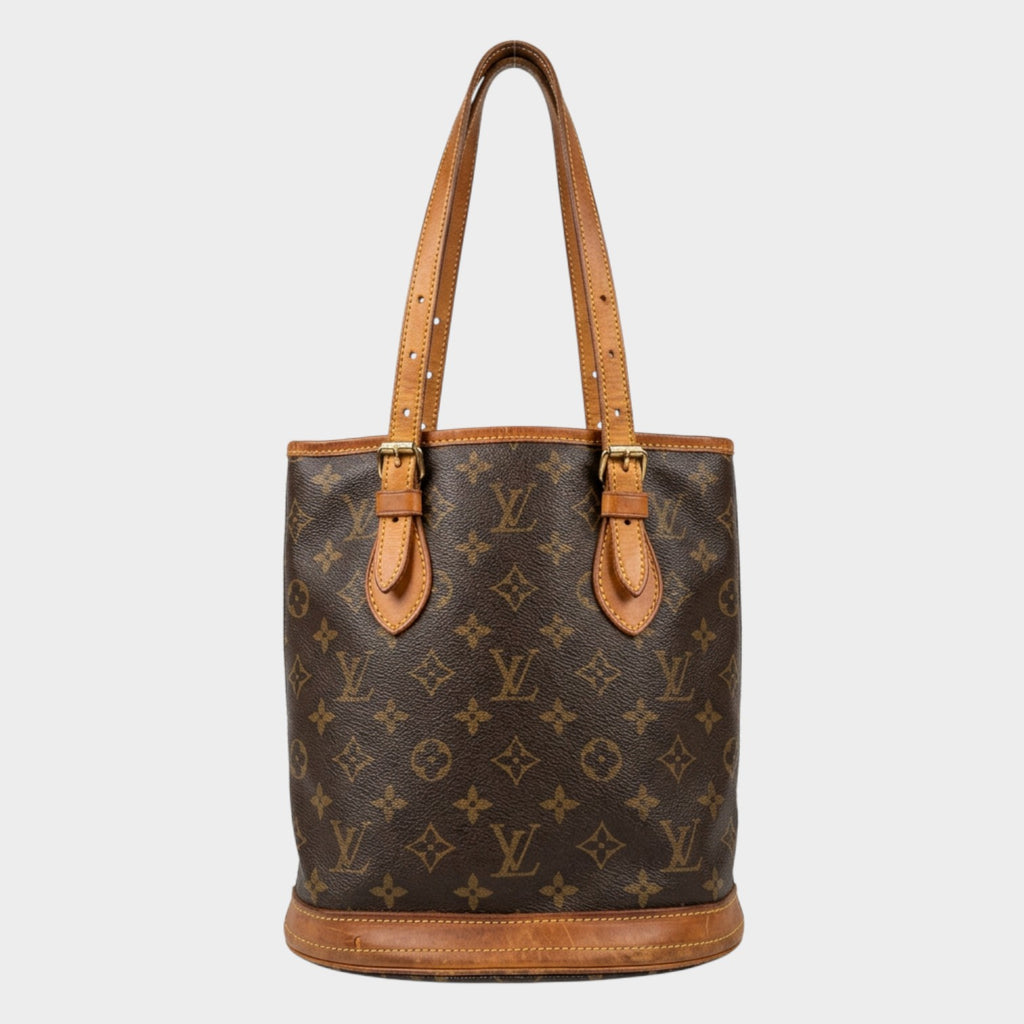 Louis Vuitton Petite Bucket Shoulder Bag Monogram Tasche