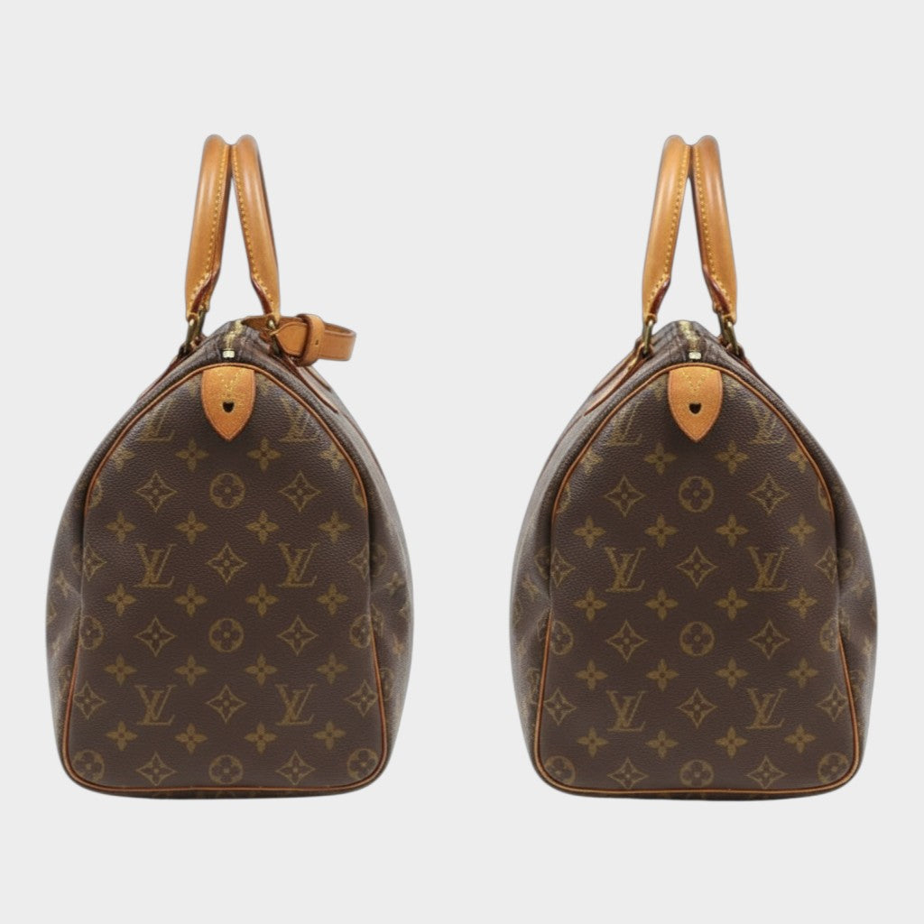Louis Vuitton Speedy 40 Handbag, Monogram Brown Boston Bag M41522 161357