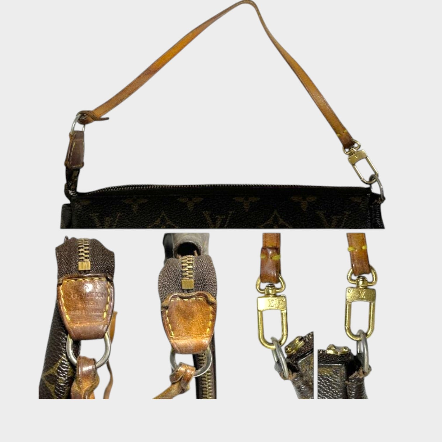 LOUIS VUITTON Monogram Pochette Accessoires M51980
