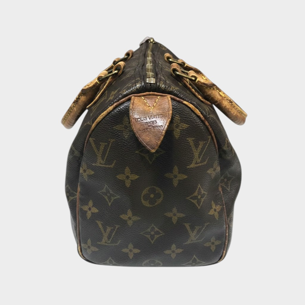 Louis Vuitton Monogram Speedy 25 M41528 Handbag Mini Boston Bag Travel Bag