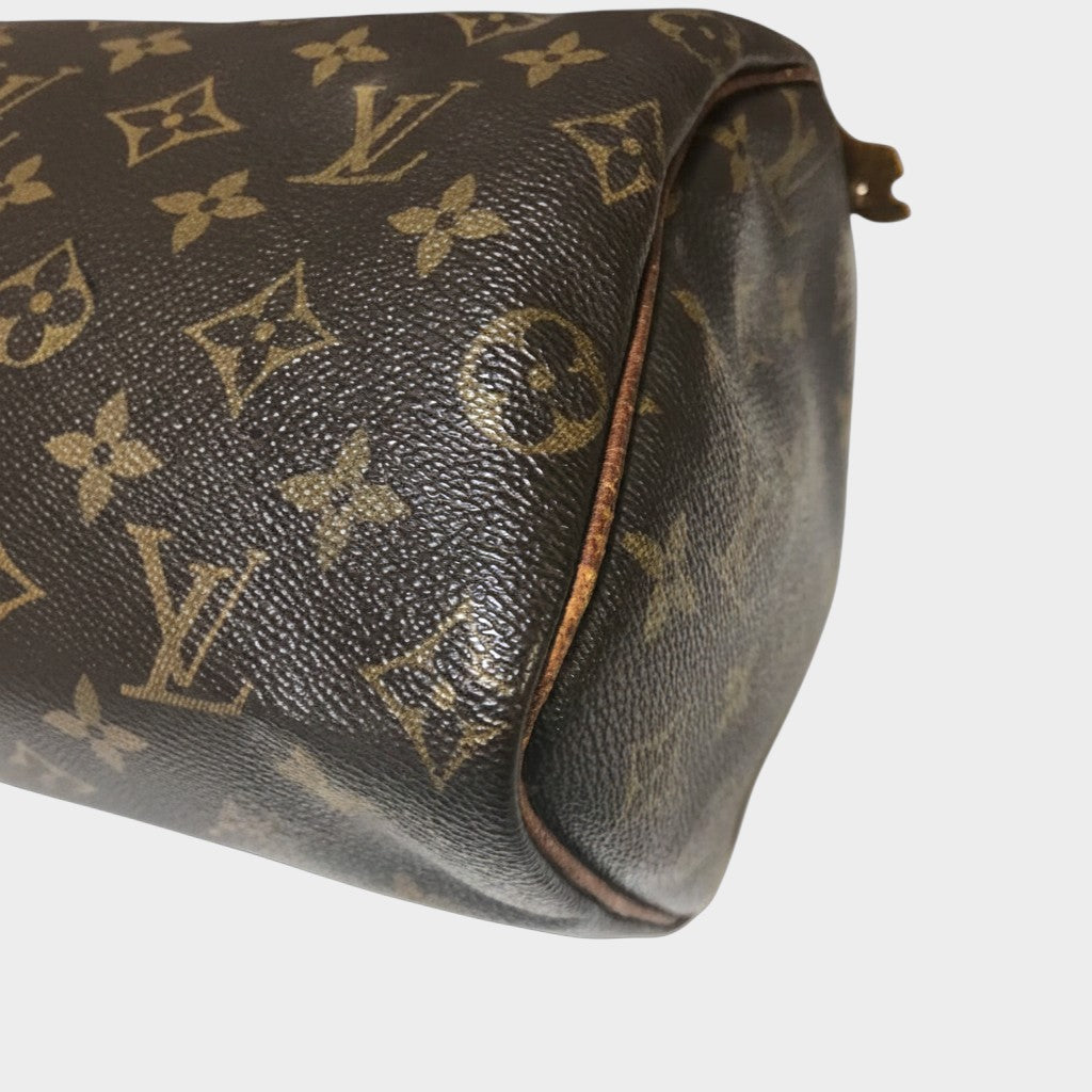 Louis Vuitton Monogram Speedy 25 M41528 Handbag Mini Boston Bag Travel Bag