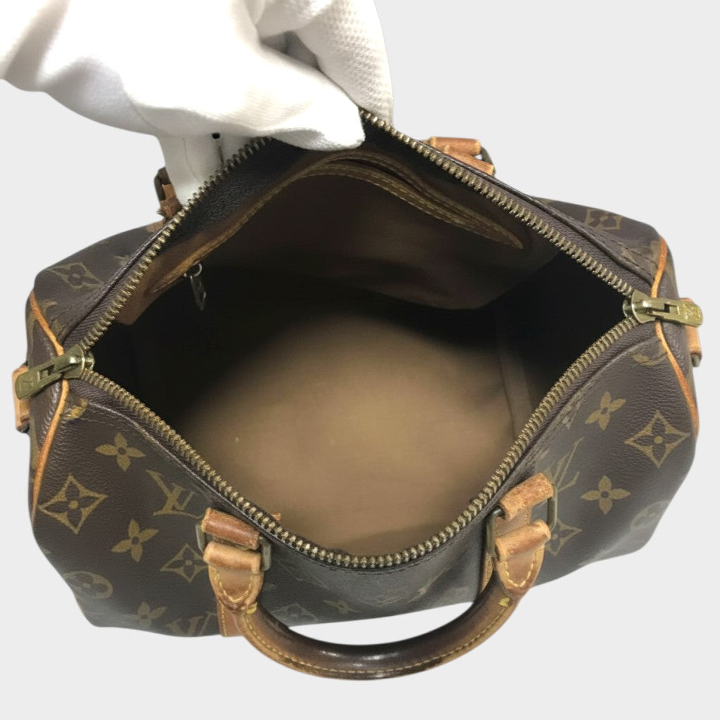 Louis Vuitton Monogram Speedy 25 M41528 Handbag Mini Boston Bag Travel Bag