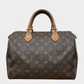 LOUIS VUITTON Monogram Handbag Speedy 30 SP0924 Padlock Brown Vintage