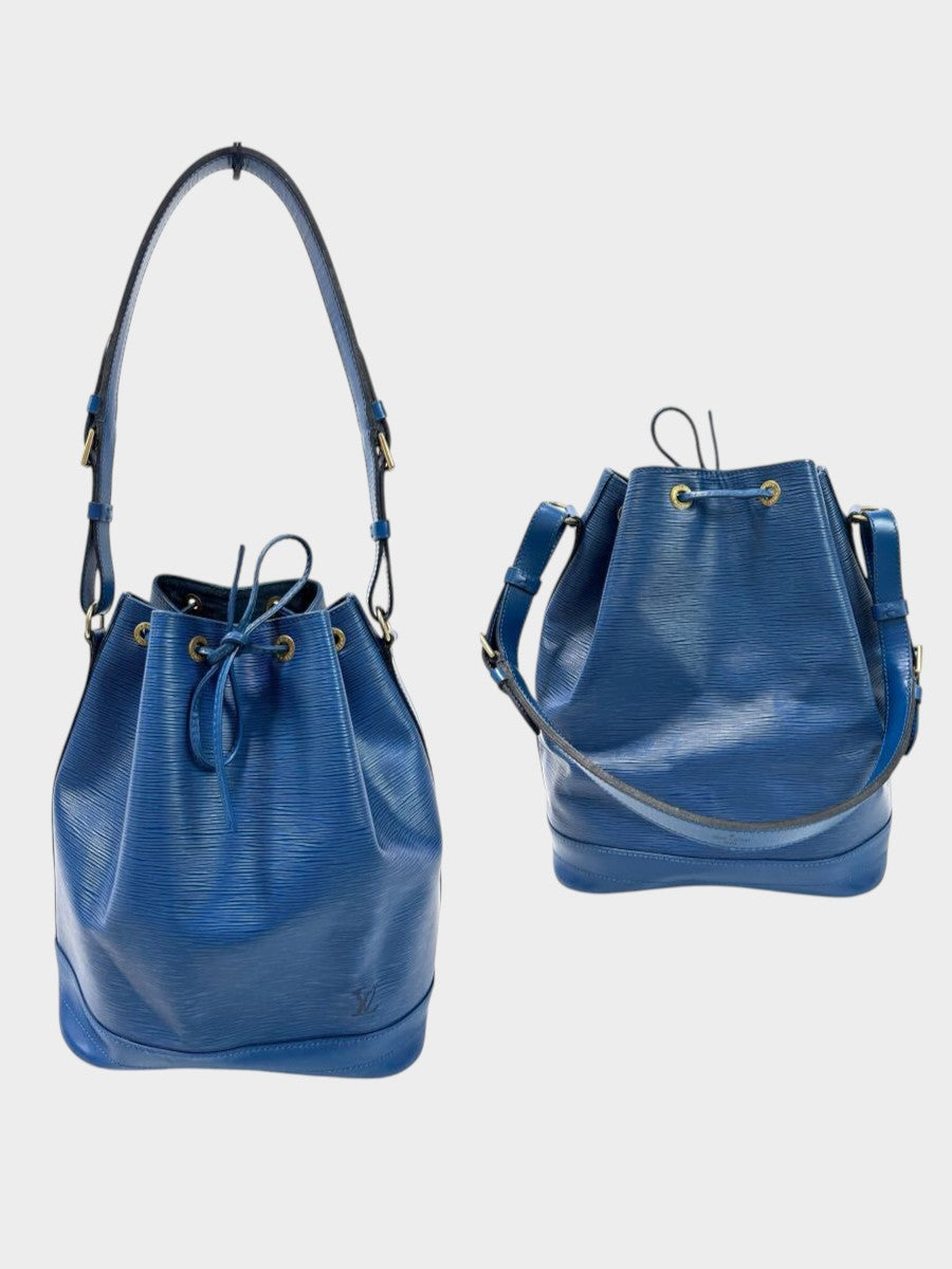 Excellent Condition】Louis Vuitton Epi Noe Shoulder Bag, Drawstring, Toledo Blue M44005 /623-5