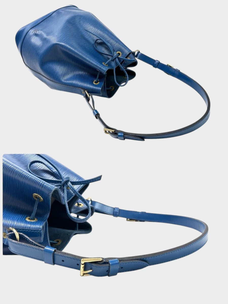 Excellent Condition】Louis Vuitton Epi Noe Shoulder Bag, Drawstring, Toledo Blue M44005 /623-5