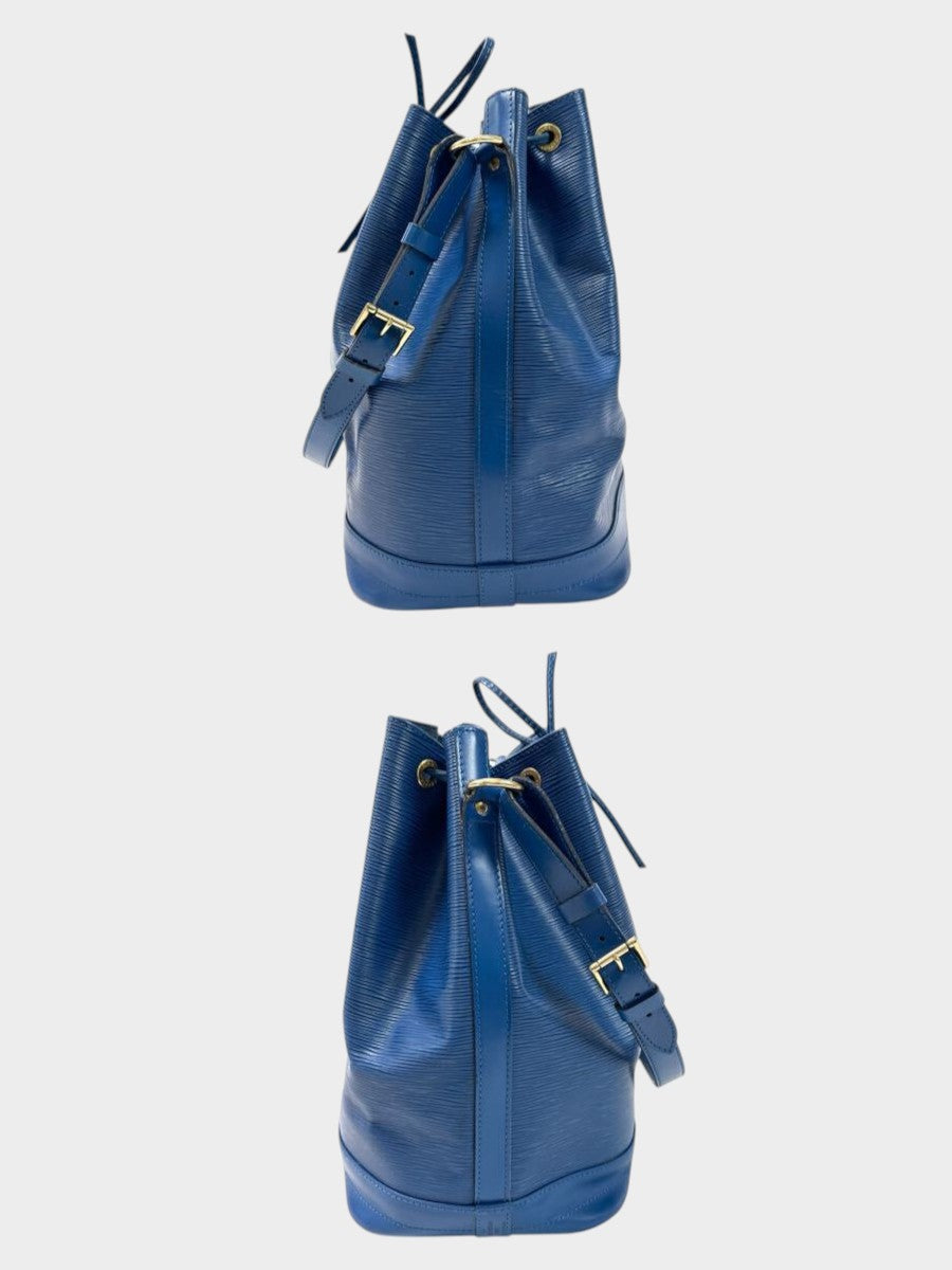 Excellent Condition】Louis Vuitton Epi Noe Shoulder Bag, Drawstring, Toledo Blue M44005 /623-5